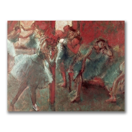 Edgar Degas 'Dancers At Rehearsal 1895-98' Canvas Art,18x24